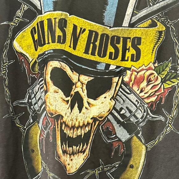 Guns N’ Roses Top Hat Skull Tee - Picture 2 of 2